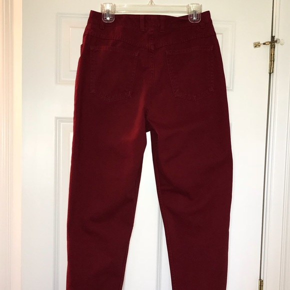 Talbots Deep True Red Jeans - Picture 2 of 5